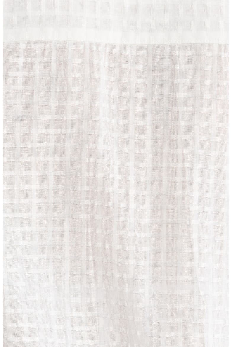 Long Sleeve Semisheer Cotton Cover-Up, Alternate, color, WHITE
