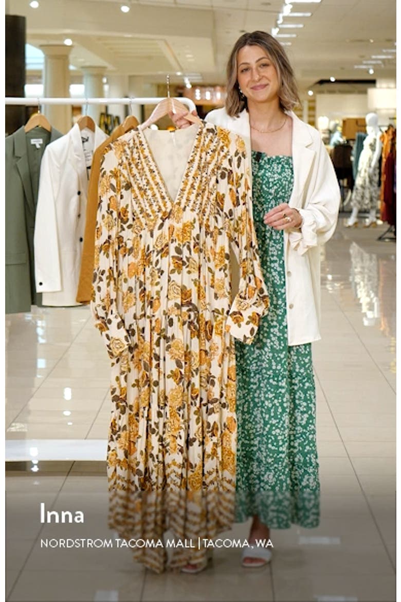 Rows of Roses Long Sleeve Maxi Dress video
