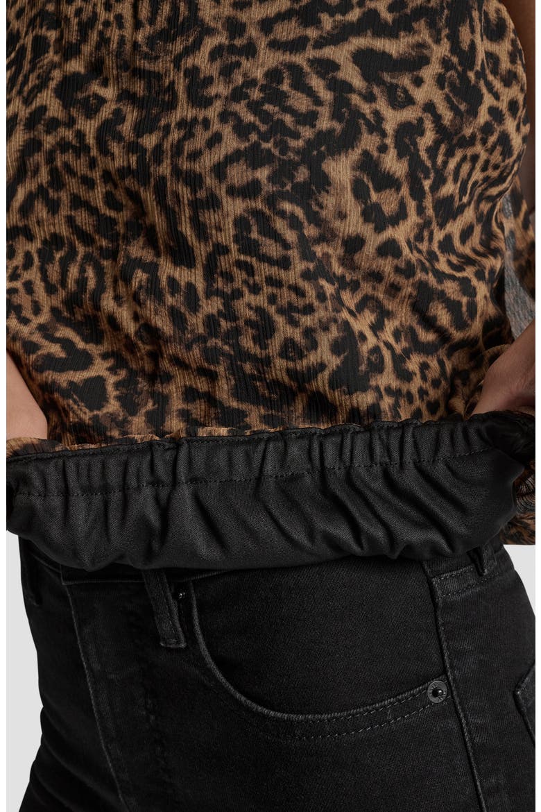 Print Sleeveless Chiffon Bubble Top, Alternate, color, COMPACT CHEETAH