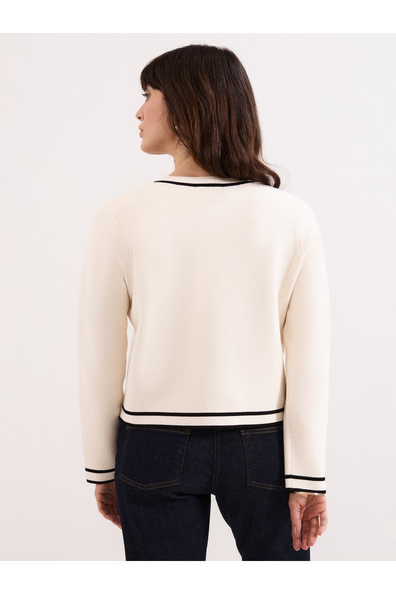 Lola Button-Front Knit Cardigan, Alternate, color, Ivory