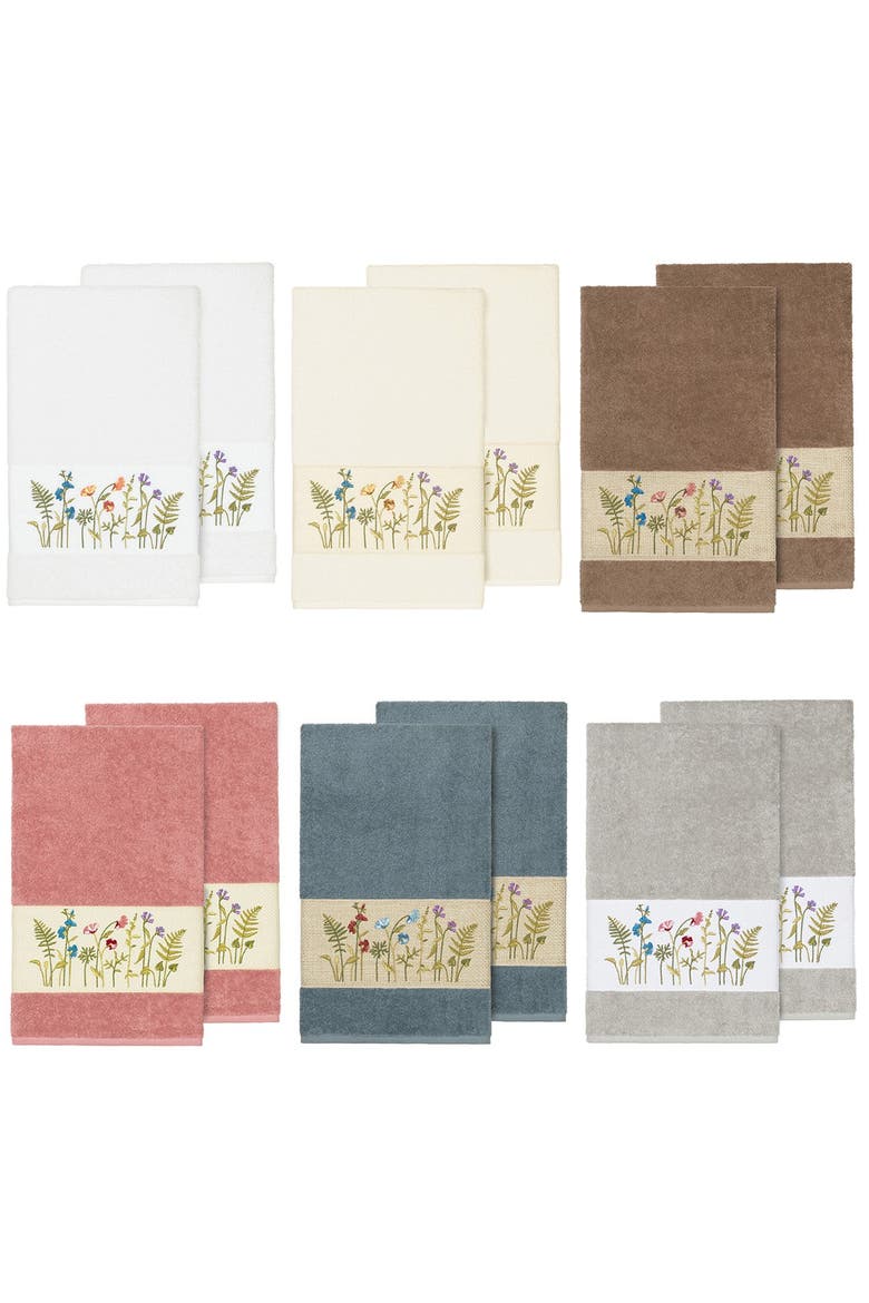 Serenity Embellished Bath Towel - Set of 2 - Latte, Alternate, color, LATTE