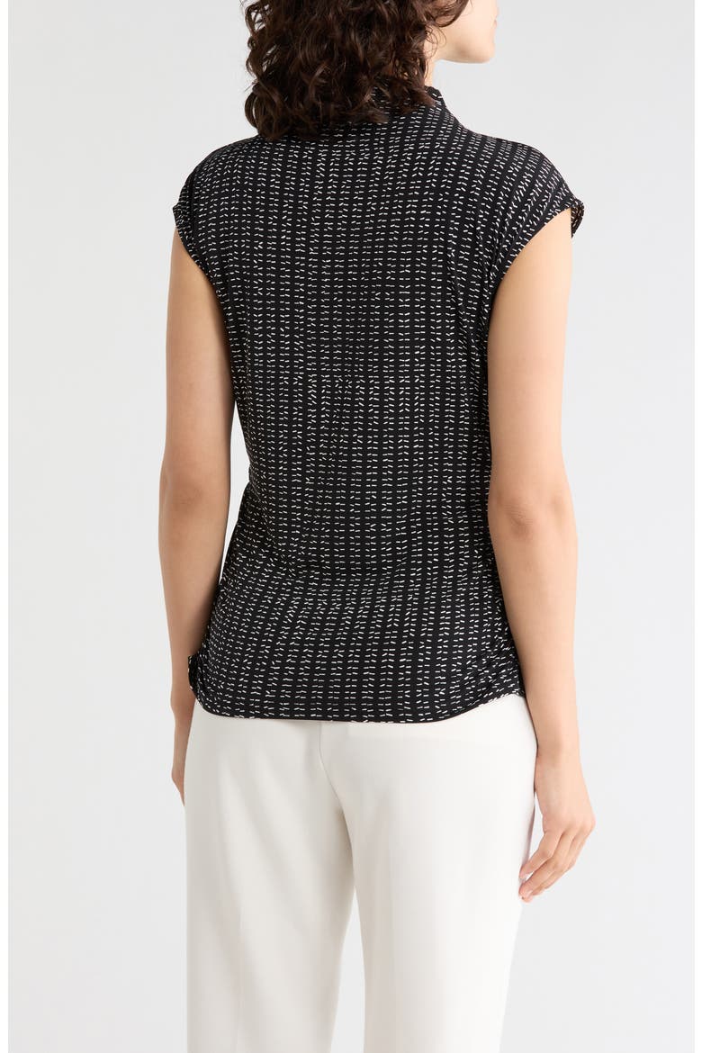Funnel Neck Jersey Top, Alternate, color, BLK/ IVY