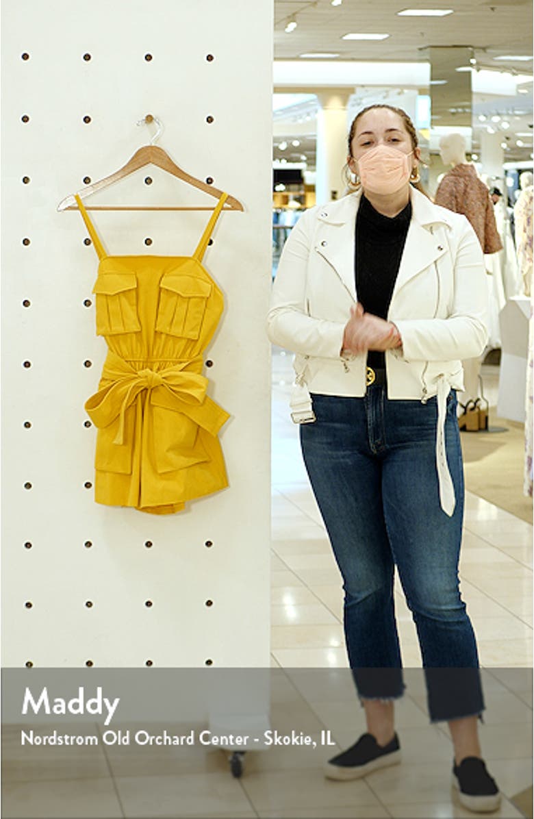 Structured Twill Romper, sales video thumbnail