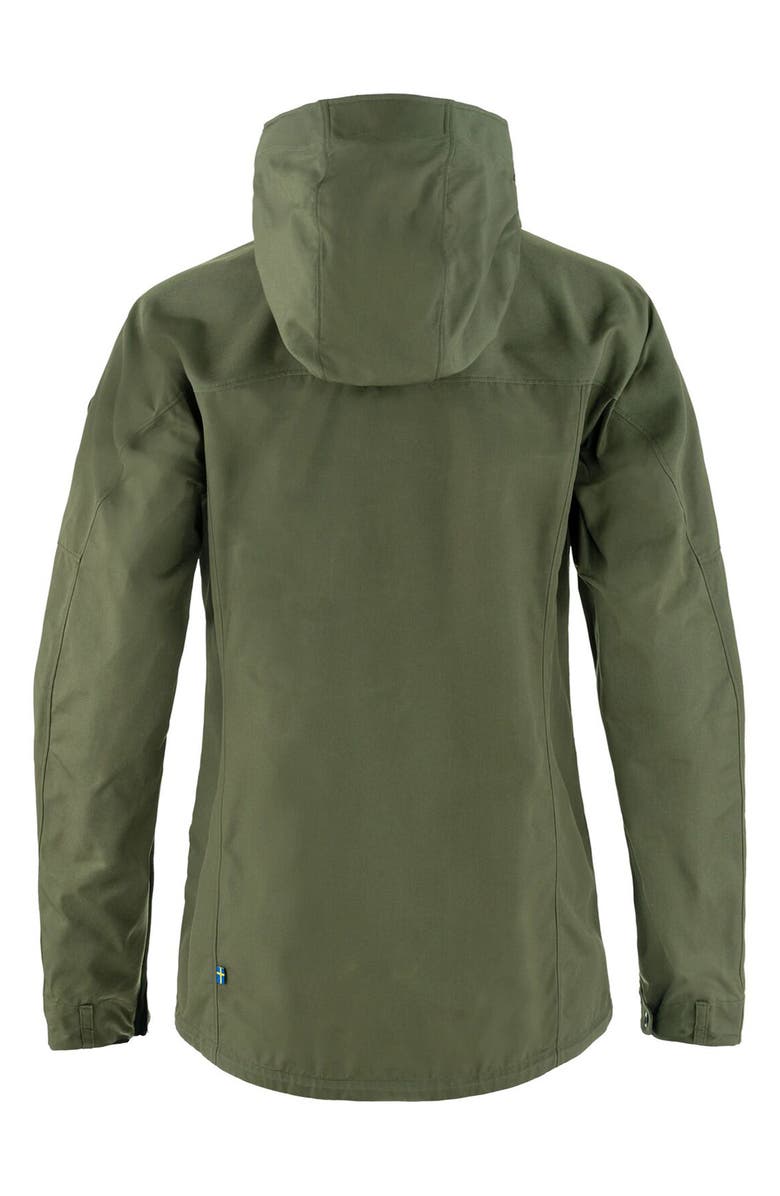 Fjällräven Bergtagen G-1000 Water Resistant Hooded Jacket, Alternate, color, Laurel Green