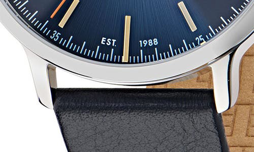 Ted Baker Haarvin Leather Strap Watch, 42mm