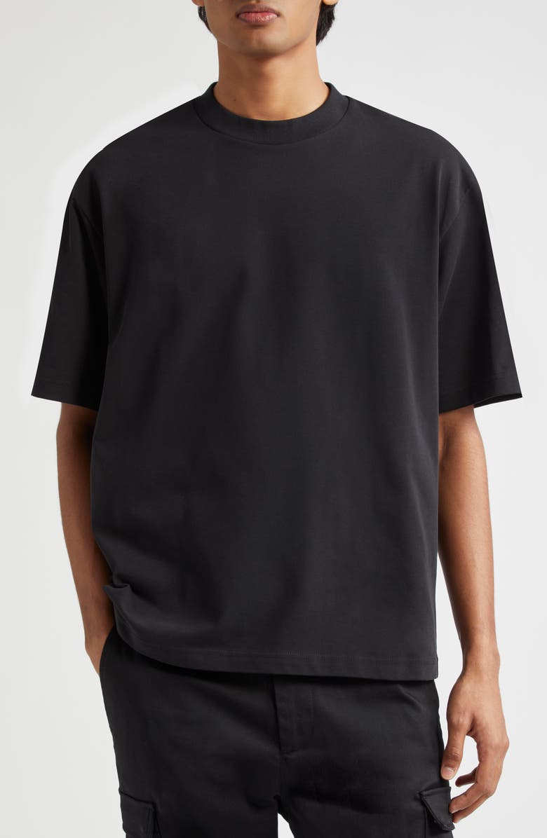 Moncler Logo Patch Cotton T-Shirt, Main, color, 