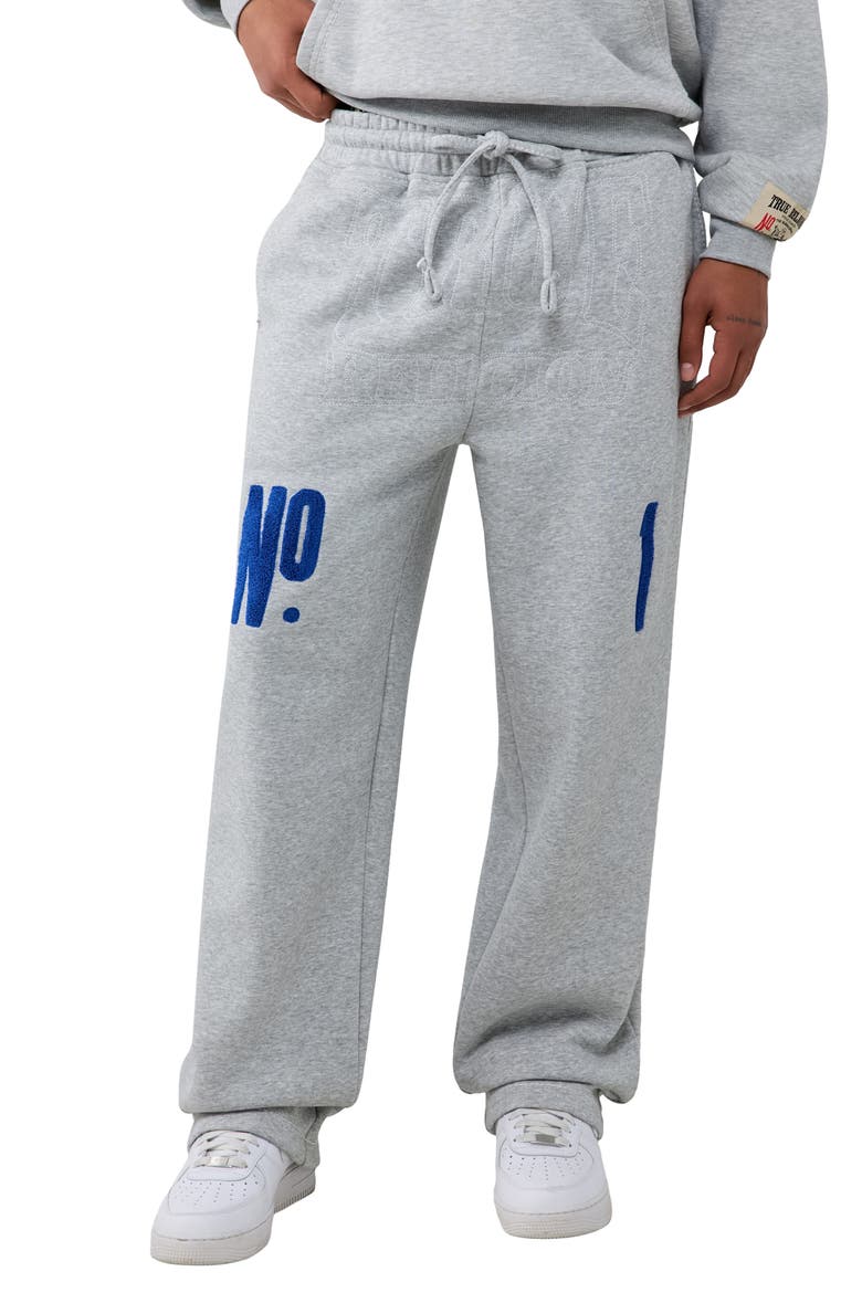 True No. 1 Big T Sweatpants, Main, color, HEATHER GREY