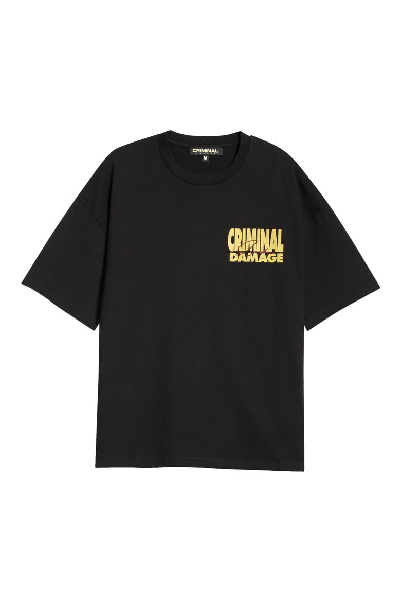 Everything Must Go Graphic Cotton T-Shirt, Alternate, color, BLACK/ YELLOW/ RED