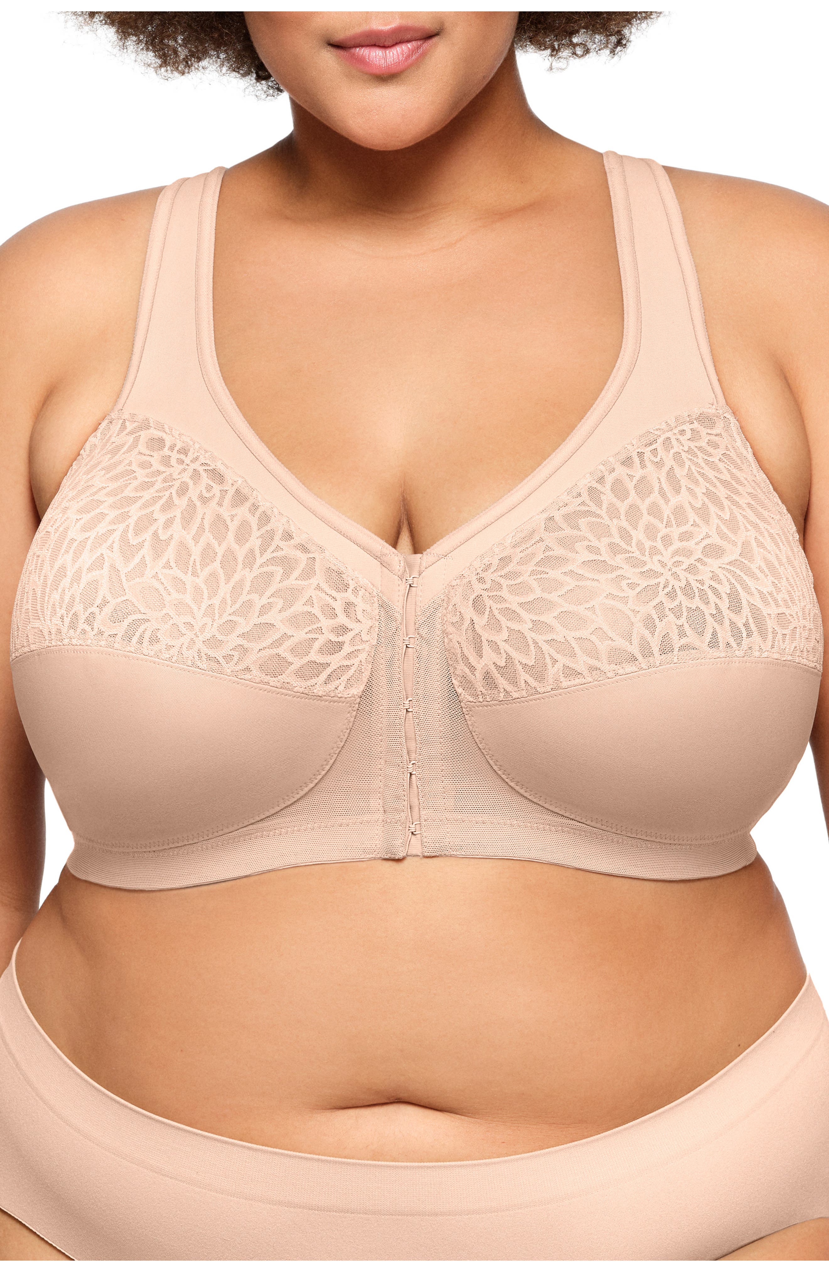 Glamorise MagicLift Racerback Bra in Cafe 