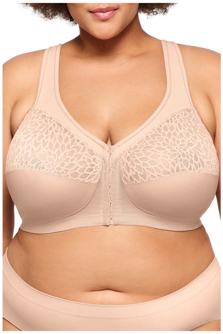MagicLift Racerback Bra, Main, color, CAFE