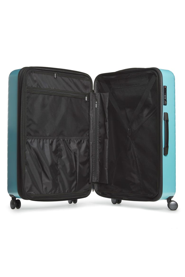 Chevron 29-Inch & 20-Inch Spinner Luggage Set, Alternate, color, TEAL SURF