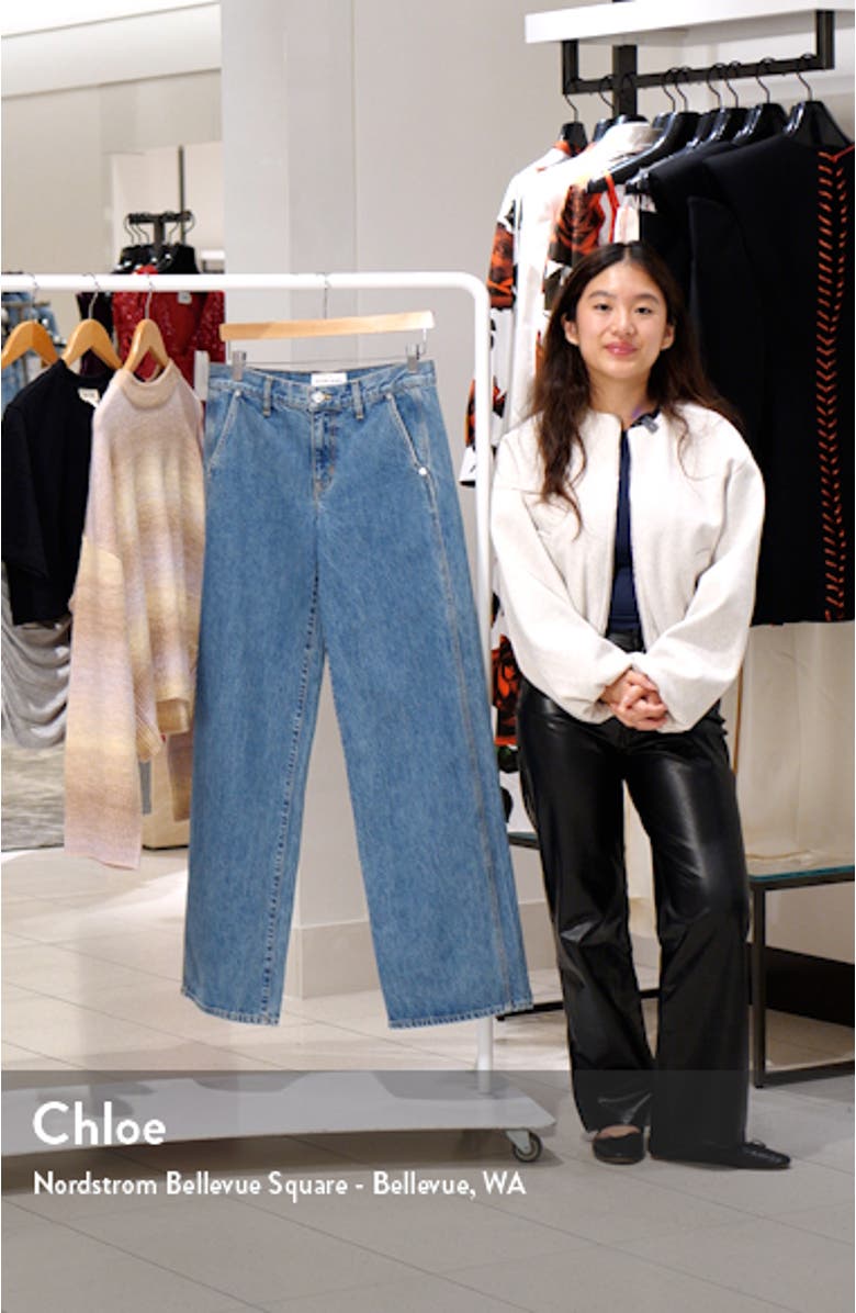 Mica Low Rise Double Seam Wide Leg Jeans, sales video thumbnail