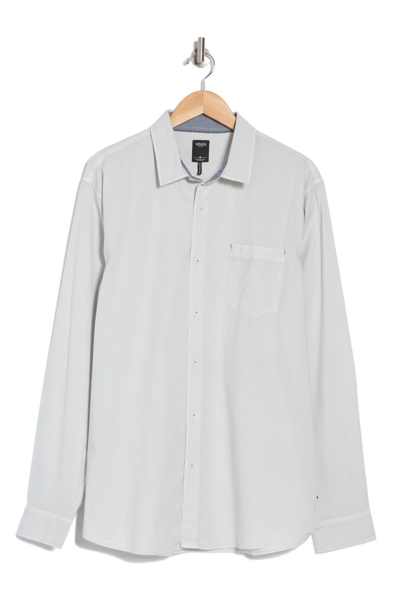 Union Clearwater Stretch Cotton Poplin Button-Up Shirt, Main, color, London