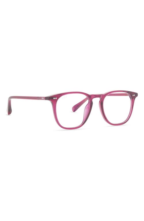 Diff Maxwell 49mm Small Round Optical Glasses In Umbria Crystal/clear
