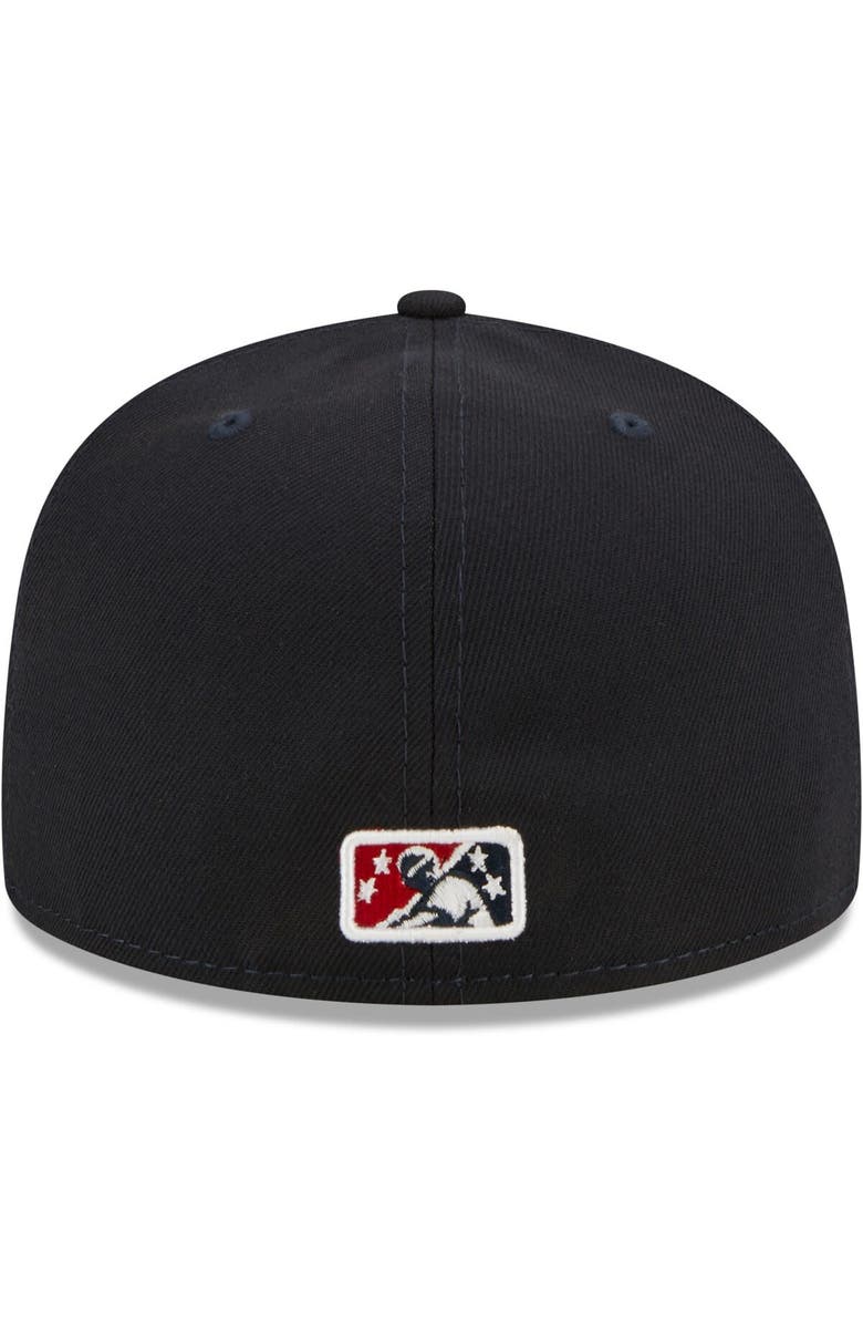New Era Men's New Era Navy Worcester Red Sox Authentic Collection 59FIFTY Fitted Hat, Alternate, color, 