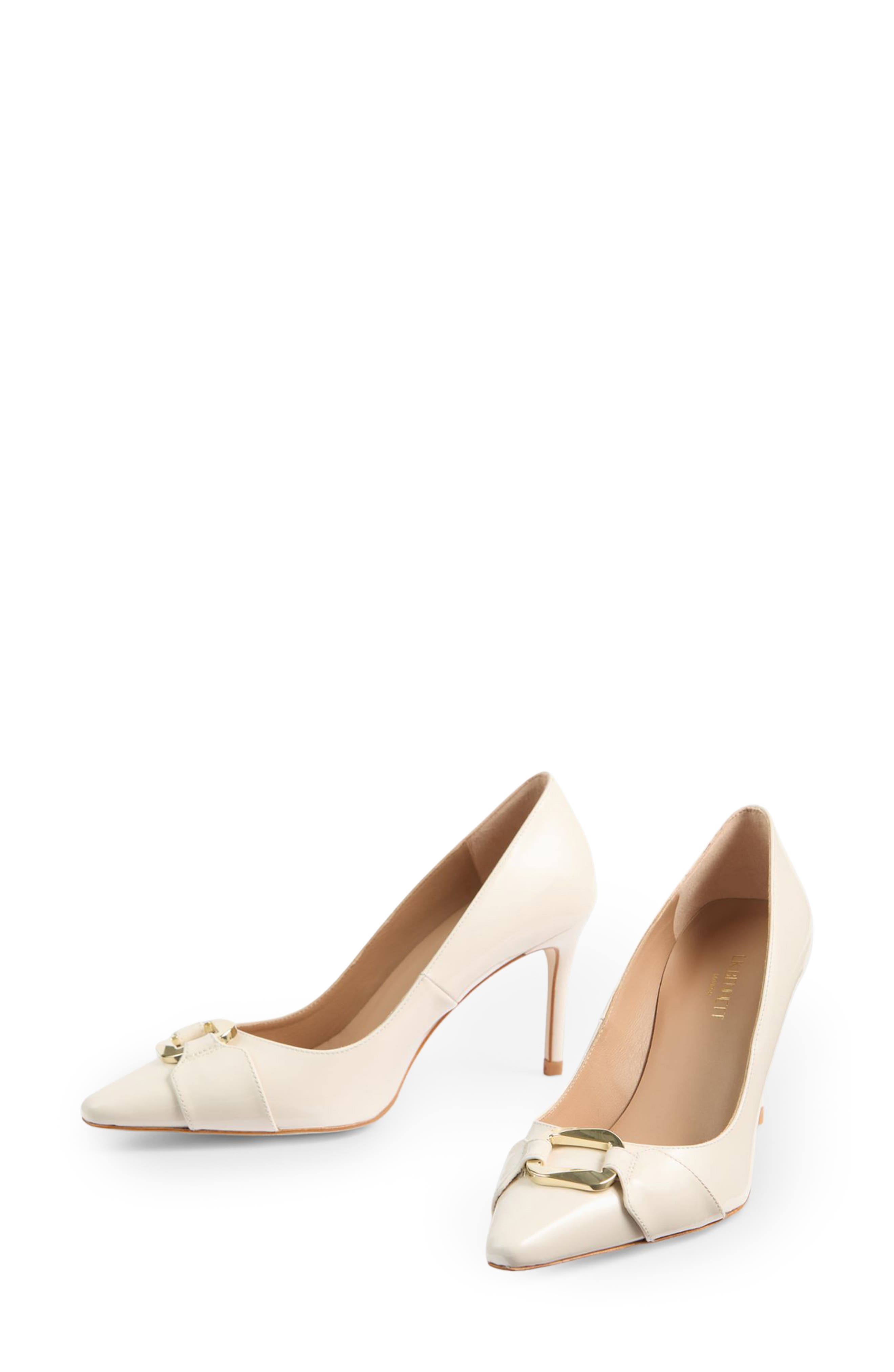 LK Bennett Thelma Pointed Toe Pump, Alternate, color, Ecru
