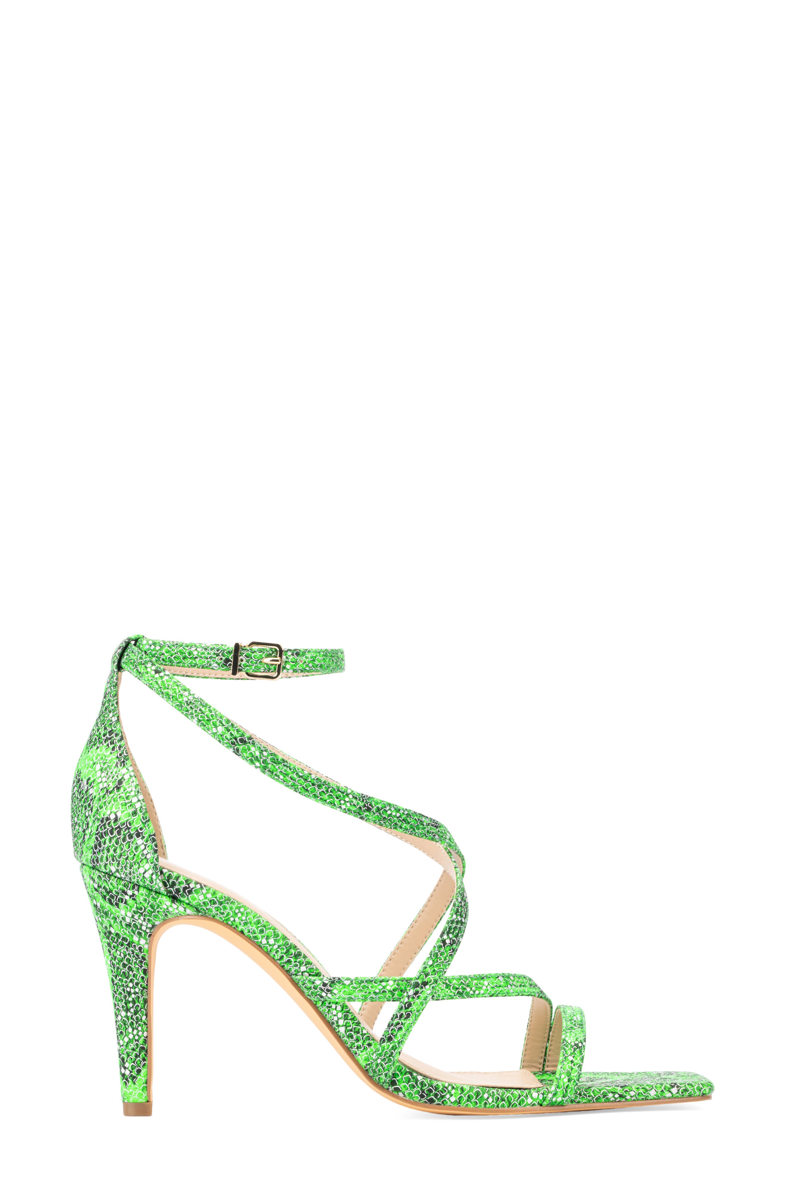 Fashion to Figure Stella Heeled Sandal - Wide Width, Alternate, color, Green