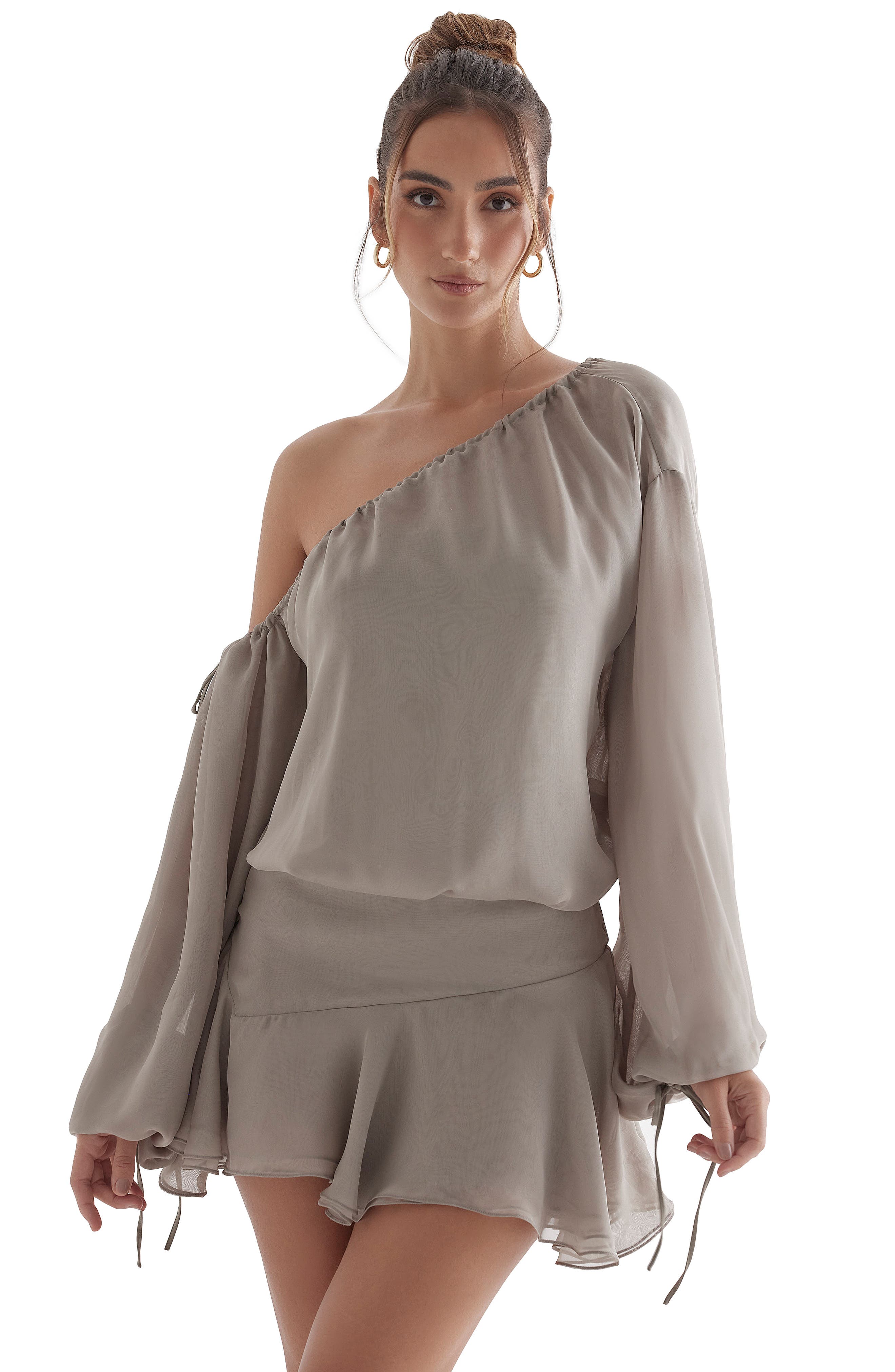 wilhelmina off the shoulder long sleeve dress Wilhelmina Off the Shoulder Long Sleeve Dress (Women)