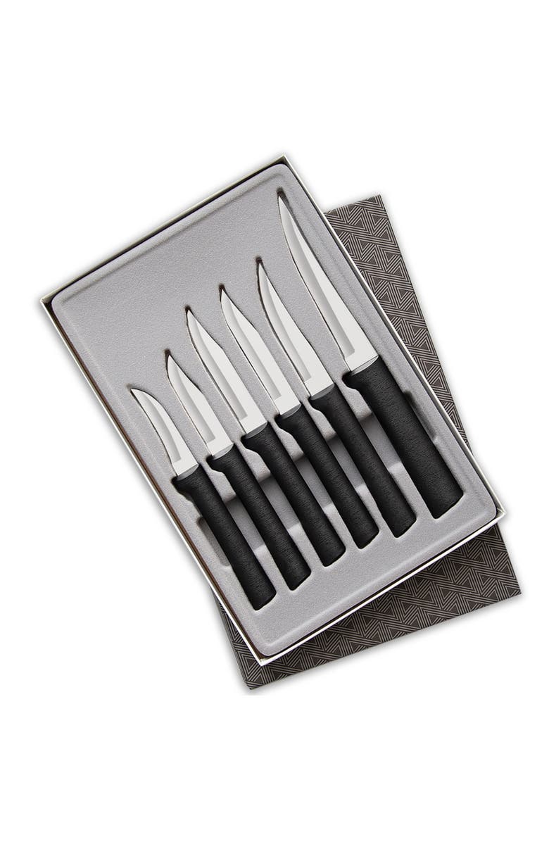 Rada 6 Piece All-Star Paring Knife Gift Set, Main, color, Black
