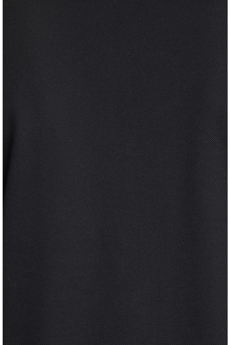 Address Slim Fit Black Short Sleeve Zip Polo, Alternate, color, BLACK