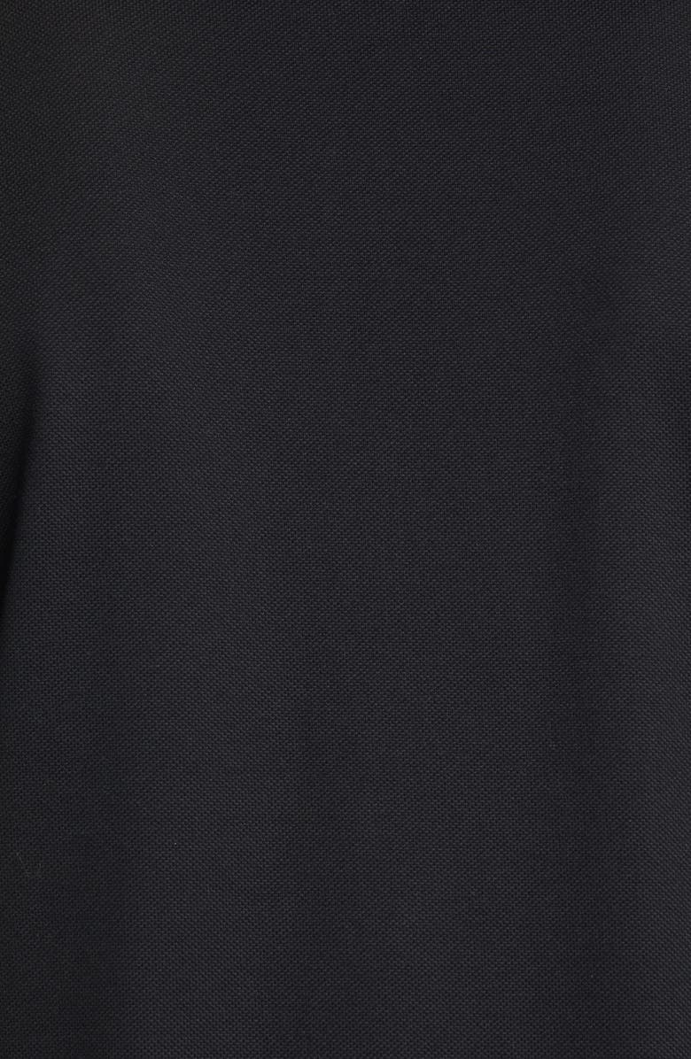 Givenchy Address Slim Fit Black Short Sleeve Zip Polo, Alternate, color, 