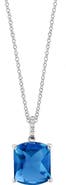 EFFY Diamond & Blue Topaz Pendant Necklace