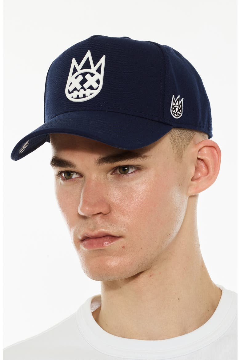 Logo Trucker Hat, Alternate, color, MIDNIGHT BLUE
