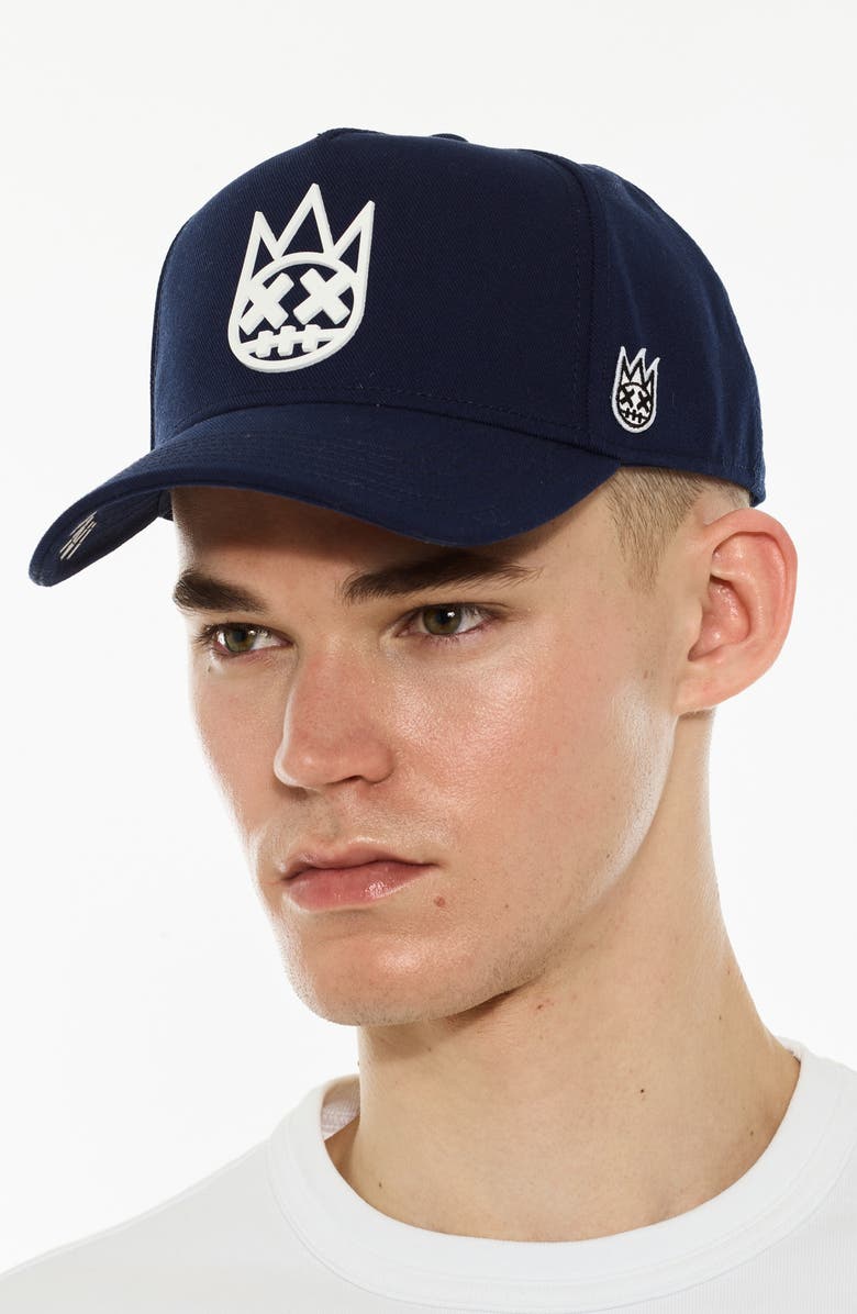 Cult of Individuality Logo Trucker Hat, Alternate, color, Midnight Blue