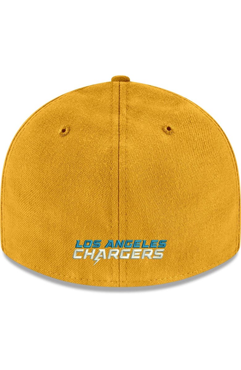 New Era Men's New Era Gold Los Angeles Chargers Omaha Low Profile 59FIFTY Fitted Team Hat, Alternate, color, 