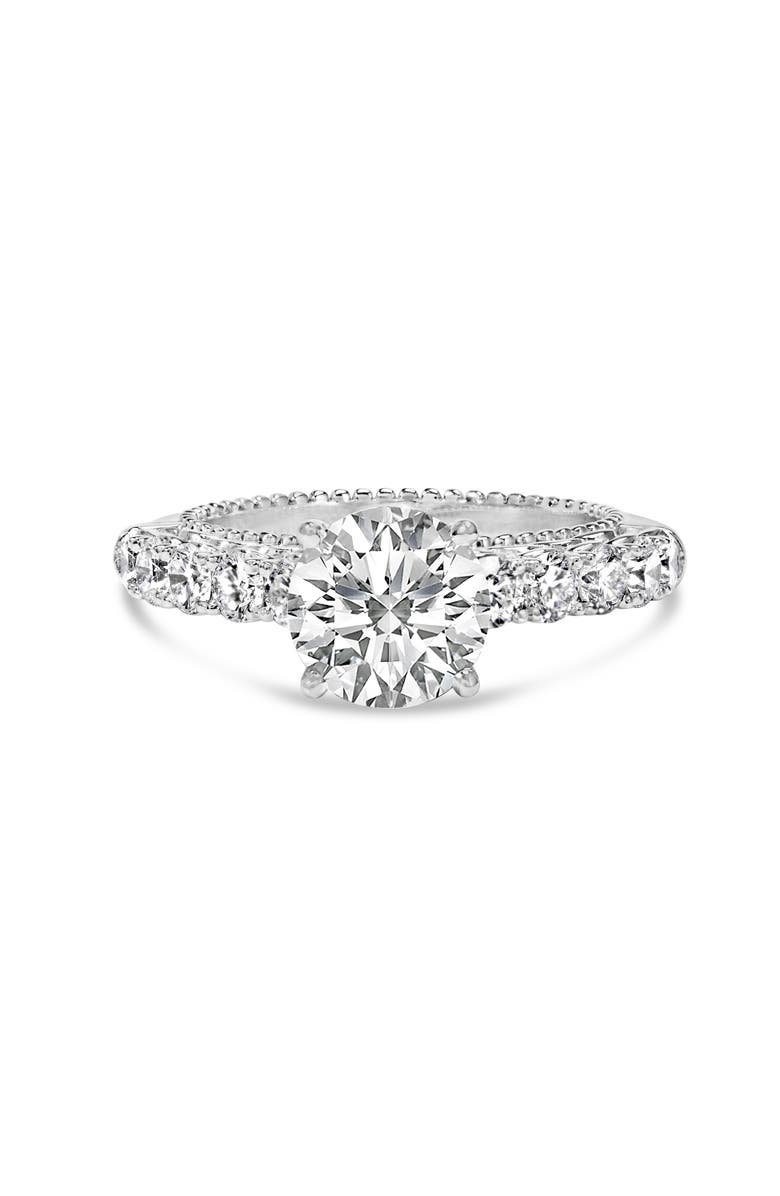 Haus of Brilliance 14K White Gold 3 1/5 Cttw Lab Grown Diamond Vintage Style Engagement Ring, Main, color, 