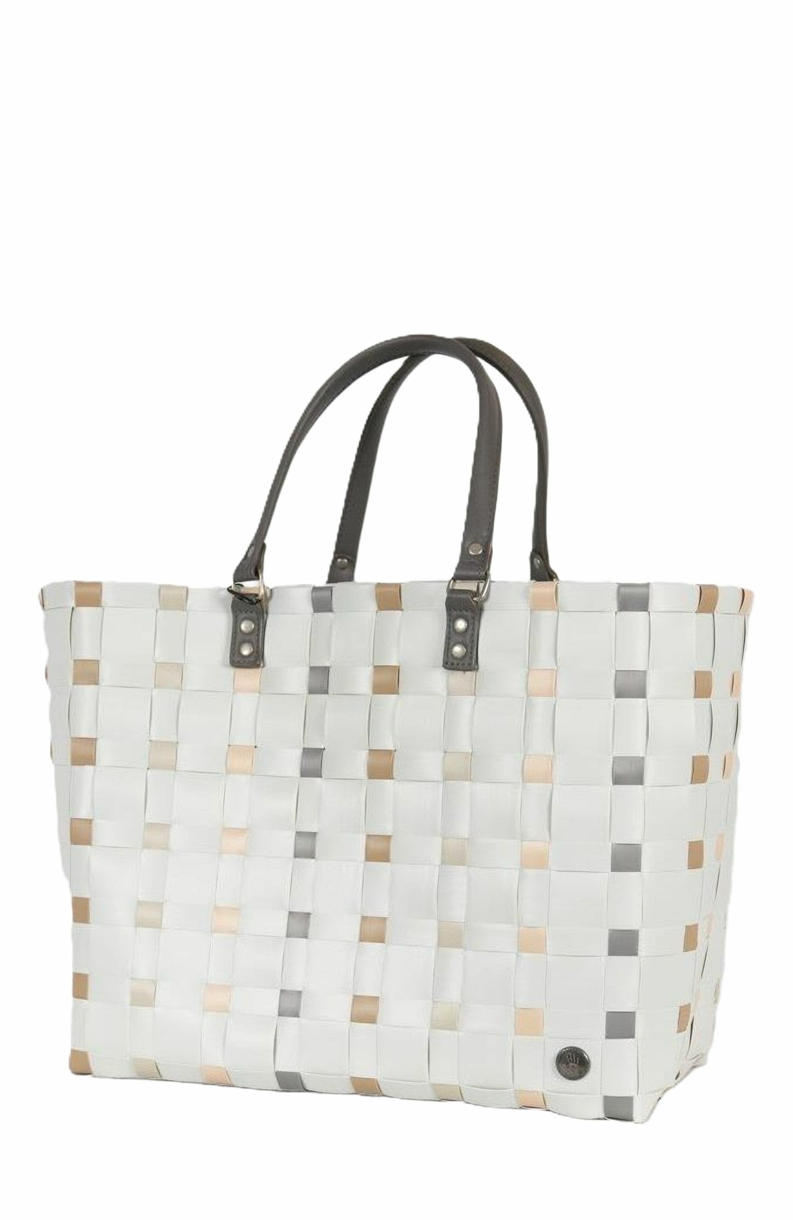 Handed By Dots Recycled Plastic Weekender Bag, Main, color, Misty Grey Mix