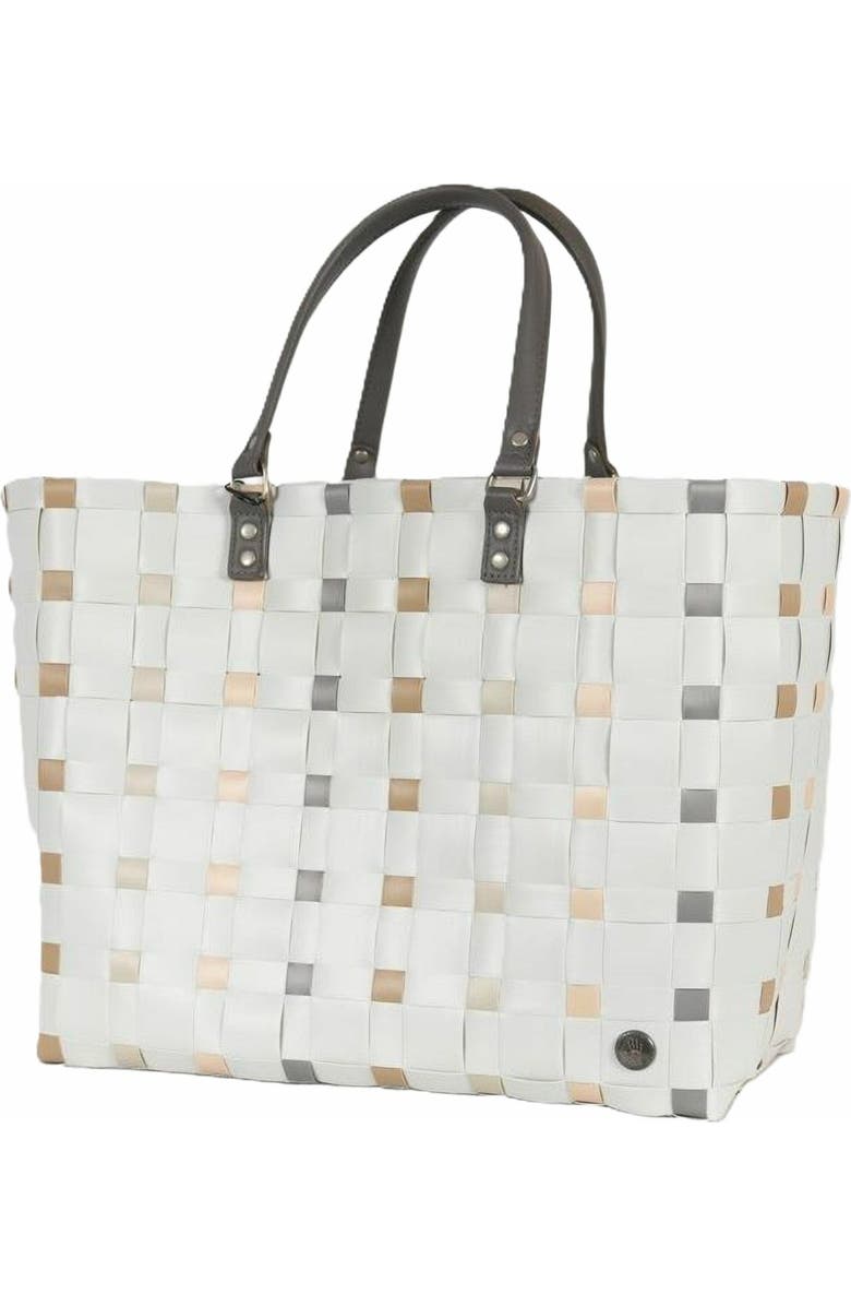 Handed By Dots Recycled Plastic Weekender Bag, Main, color, Misty Grey Mix