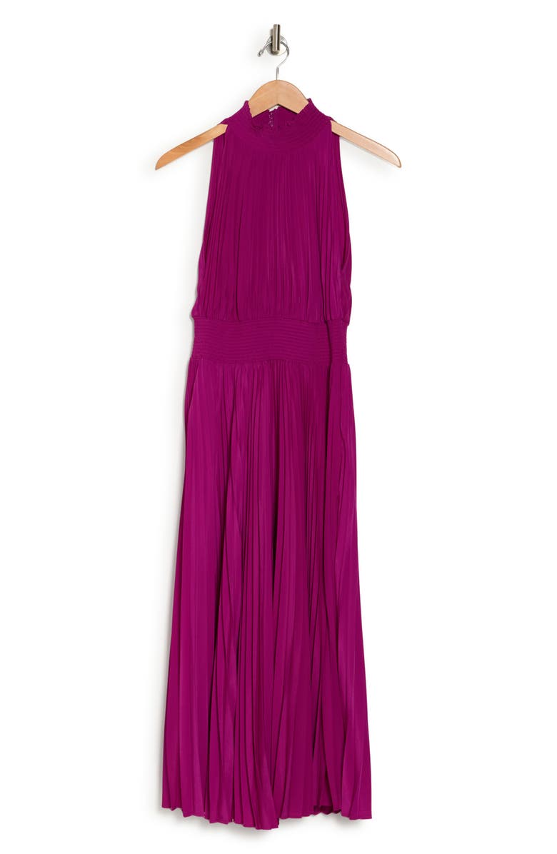 Pleated Midi Dress