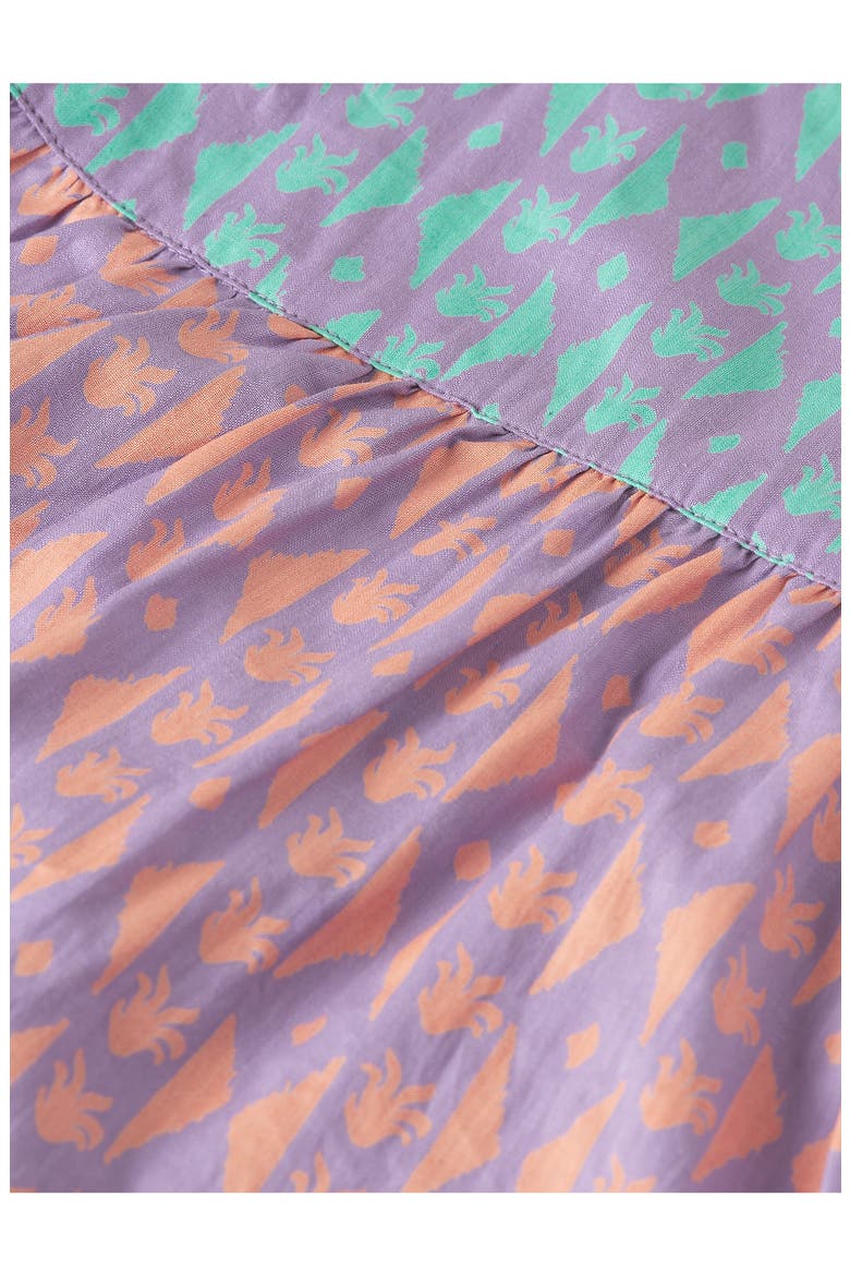 Kids' Cotton Dress, Alternate, color, CACTUS STRIPE PAPAYA PUNCH
