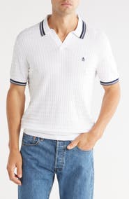 Original Penguin Cotton Grid Knit Polo