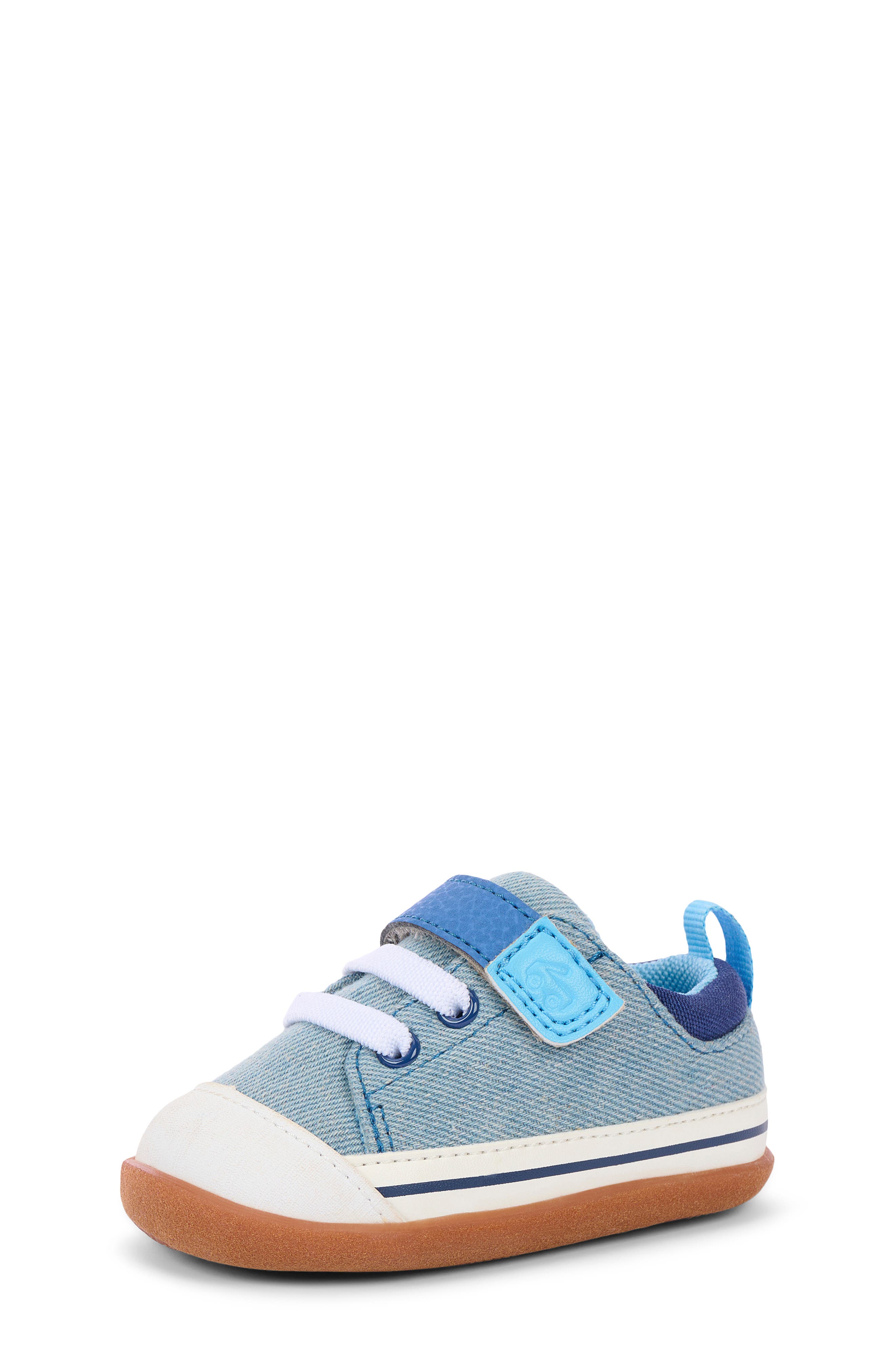 Kids' Stevie Mini Sneaker, Alternate, color, WASHED DENIM