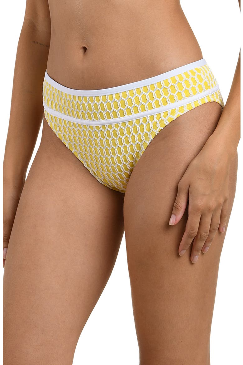 Prep Banded Bikini Bottoms, Alternate, color, SOLEIL