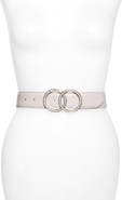 Halogen® Marbleized Rings Buckle Belt
