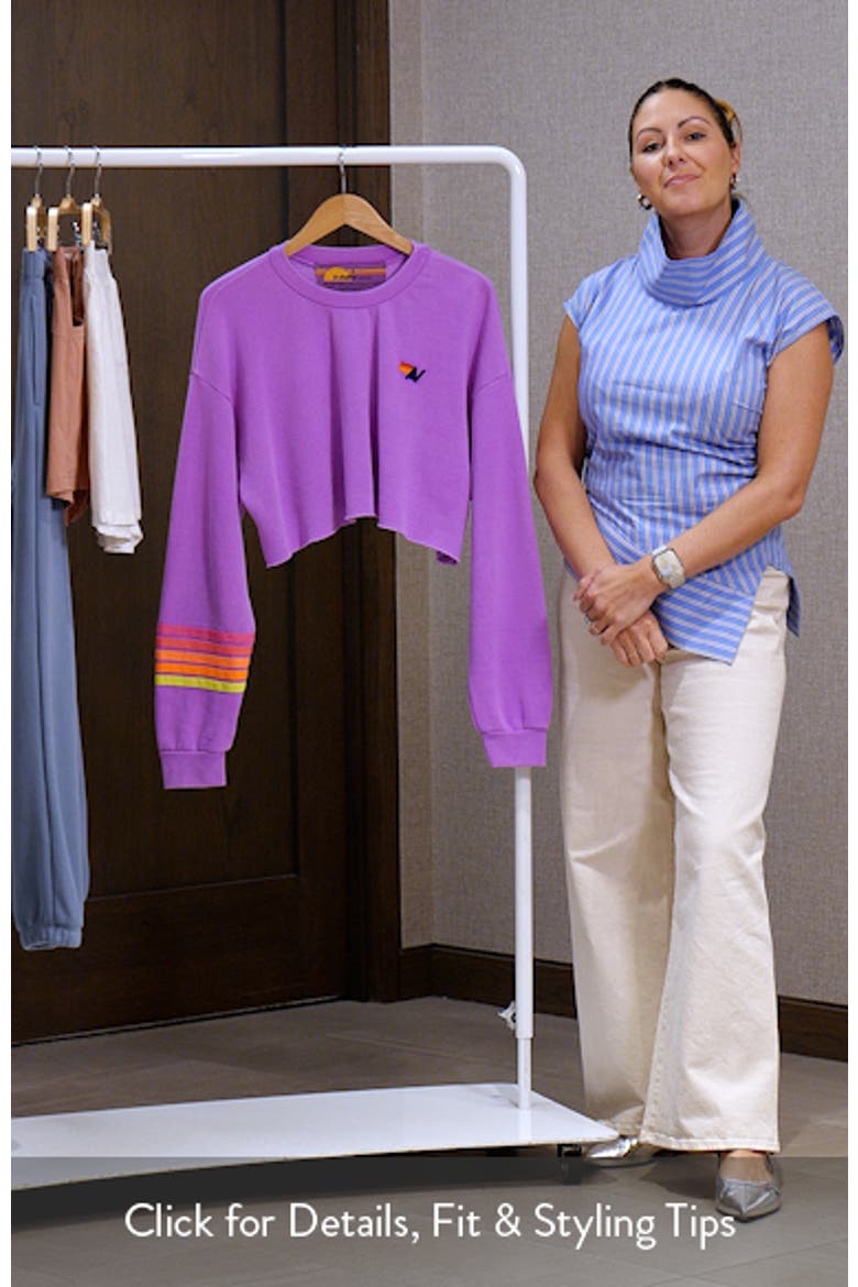 Rugby Stitch Crop Sweatshirt video