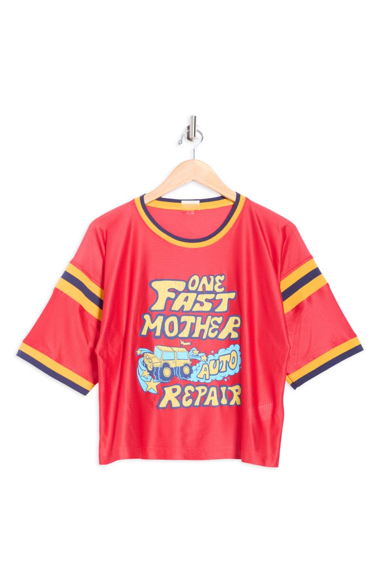 MOTHER The Fast Fred Footballer Graphic T-Shirt, Alternate, color, One Fast