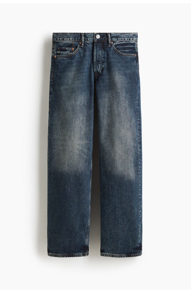 H&M Loose Straight Jeans, Alternate, color, Denim Blue