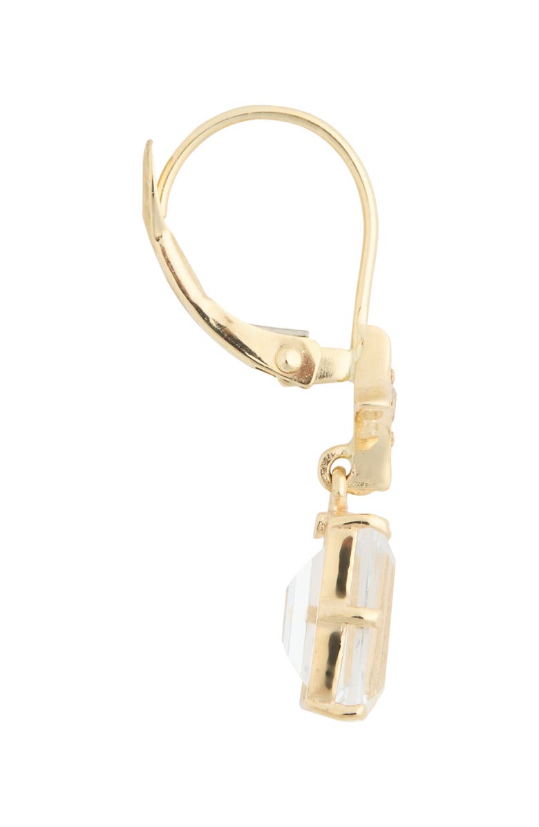 Anzie Jac & Jo Greta White Topaz Drop Earrings, Alternate, color, Yellow Gold