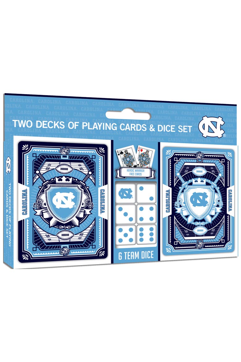 UNC Tar Heels Playing Cards & Dice, Main, color, Multicolor