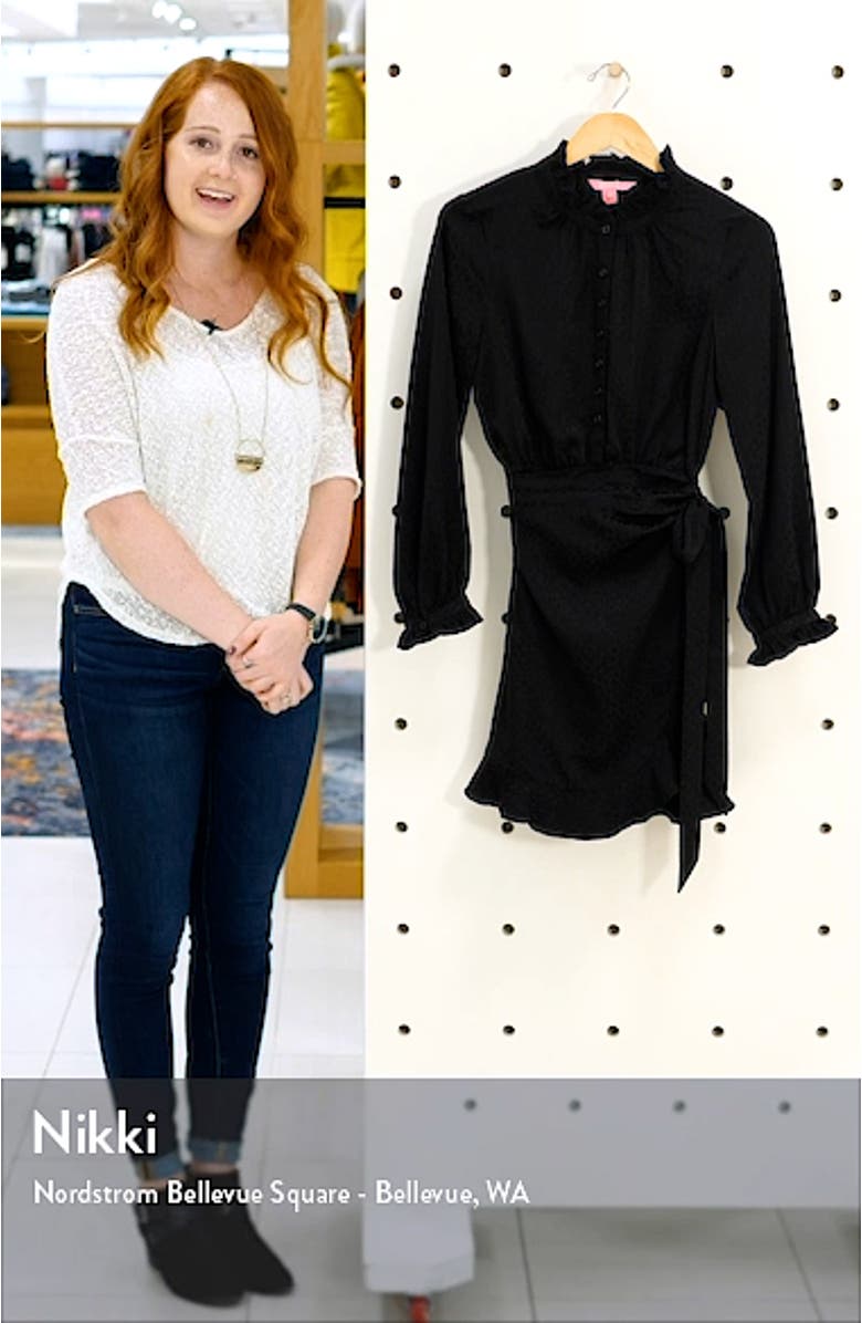 Abriana Long Sleeve Wrap Dress, sales video thumbnail