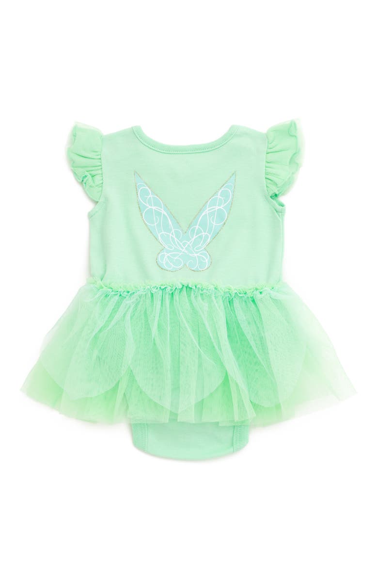 Disney Peter Pan Tinker Bell Cosplay 2-Piece Tutu Bodysuit and Headband Set, Alternate, color, Mint Tinker Bell