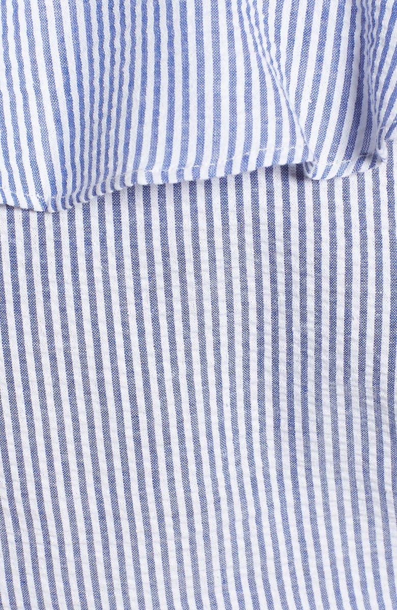 Socialite Ruffle Seersucker Crop Top, Alternate, color,