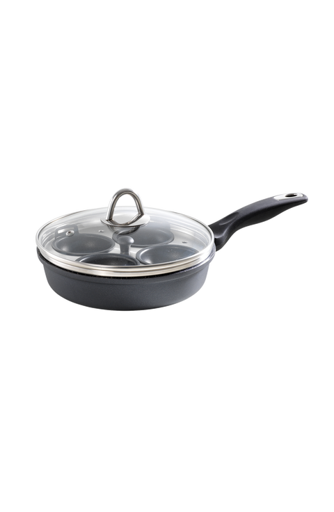 GRANITE 4-Egg Poacher with Lid 1.4qt