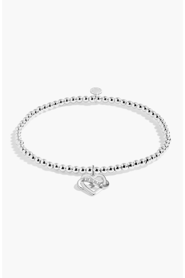 A Little 'Family Is A Gift That Lasts Forever' Bracelet In Silver Plating, Alternate, color, Metallic Silver