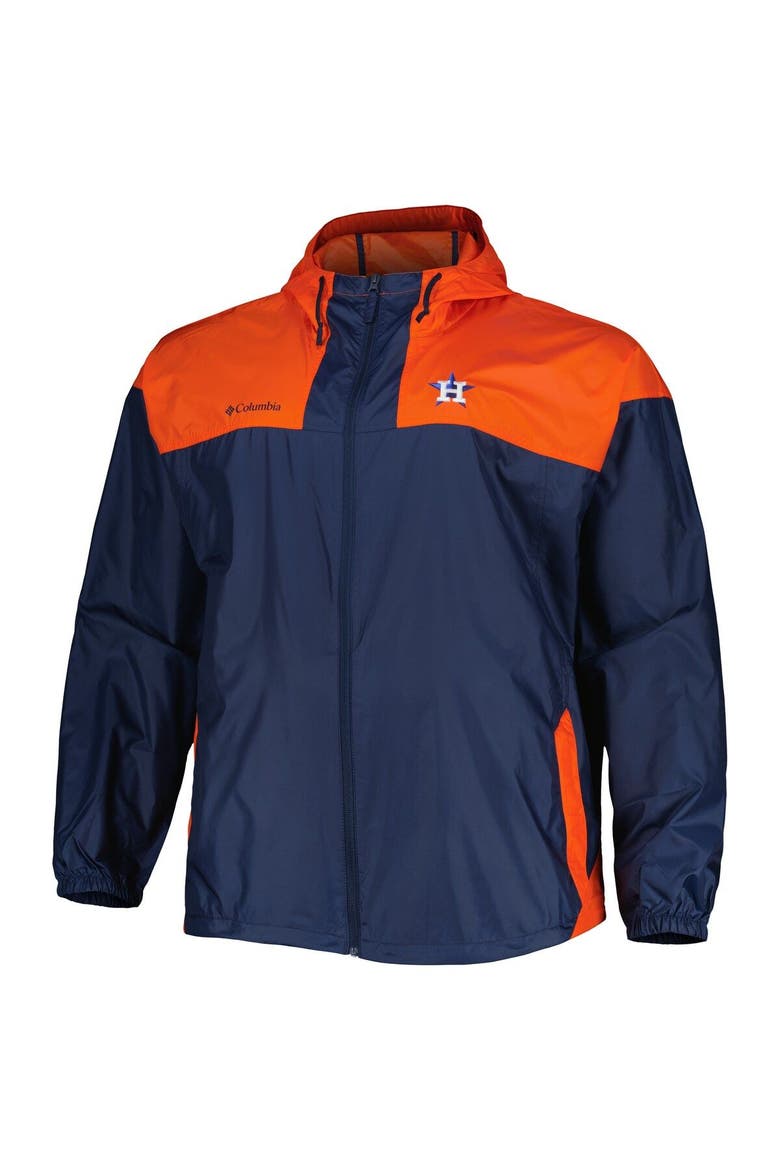 Men's Columbia Navy Houston Astros Flash Forward Challenger Omni-Shade Full-Zip Windbreaker, Alternate, color, Navy