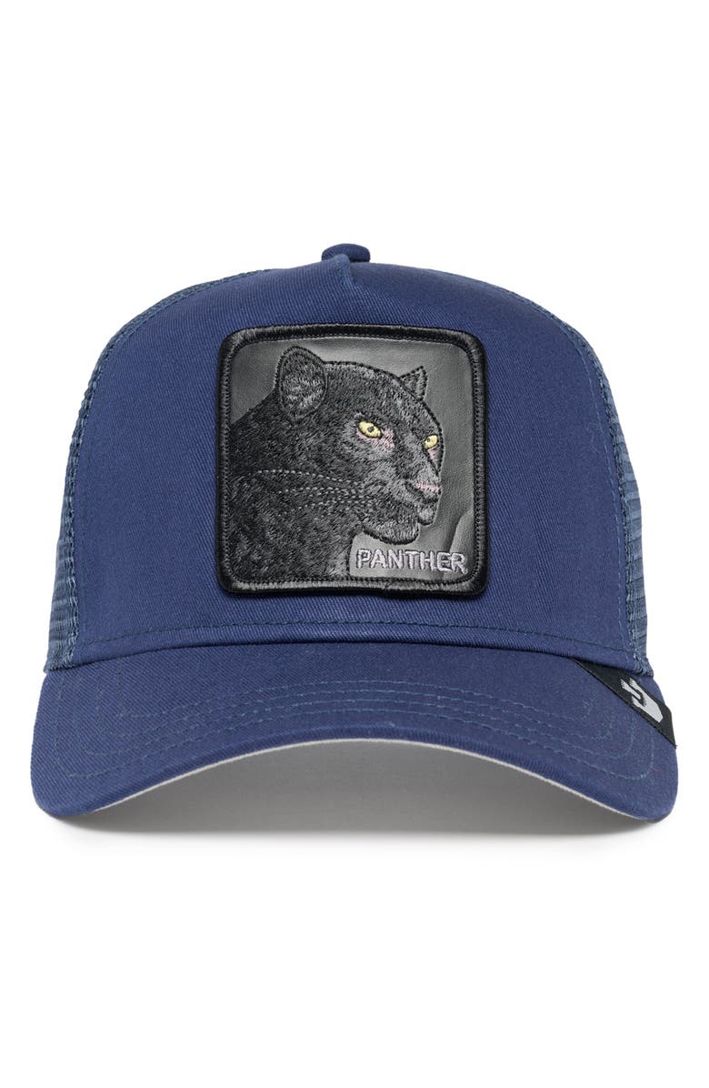 Goorin Bros. The Black Panther Embroidered Patch Trucker Hat, Alternate, color, 
